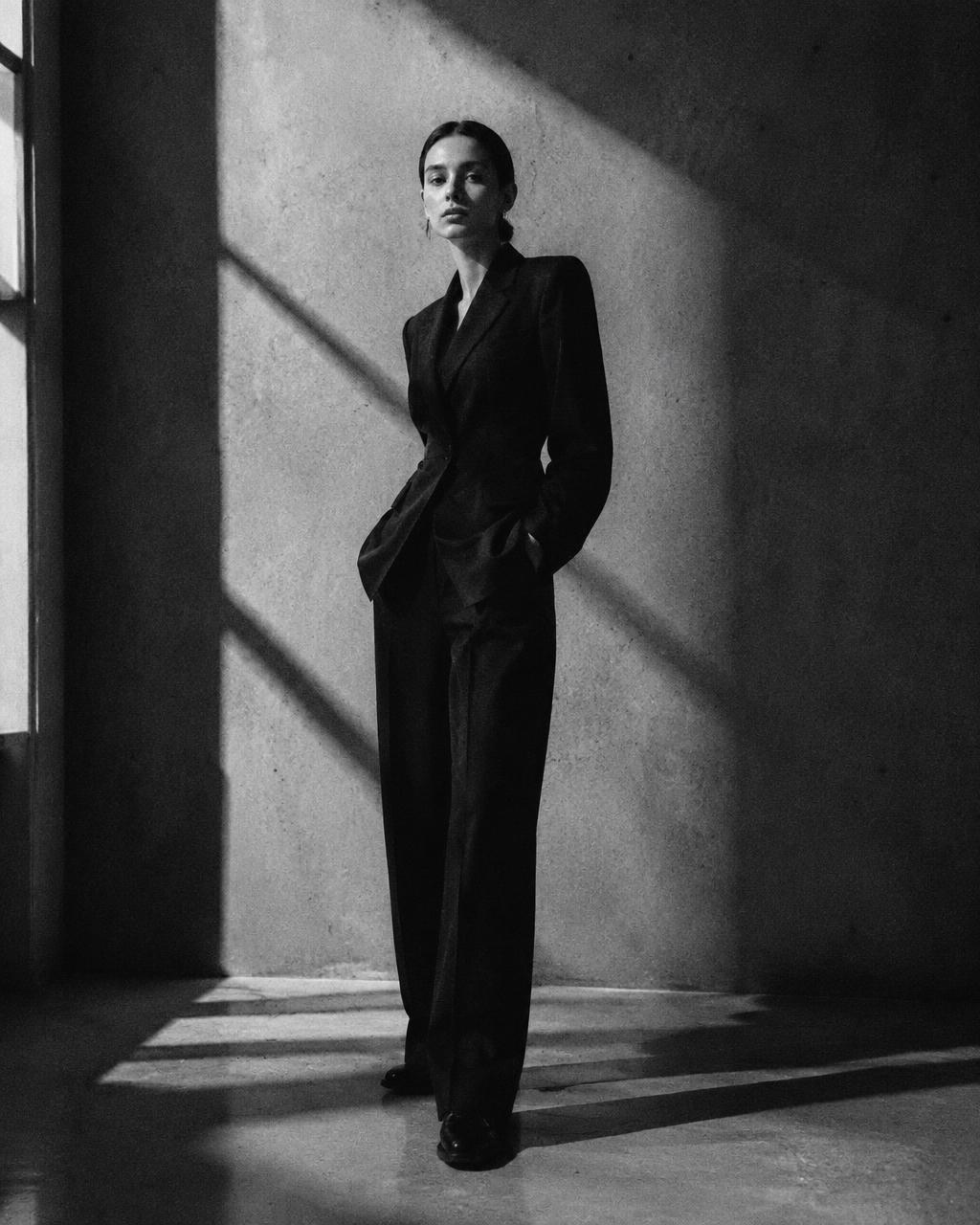 Fotografia de moda em preto e branco
